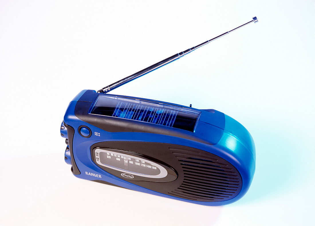 Solar-powered radio