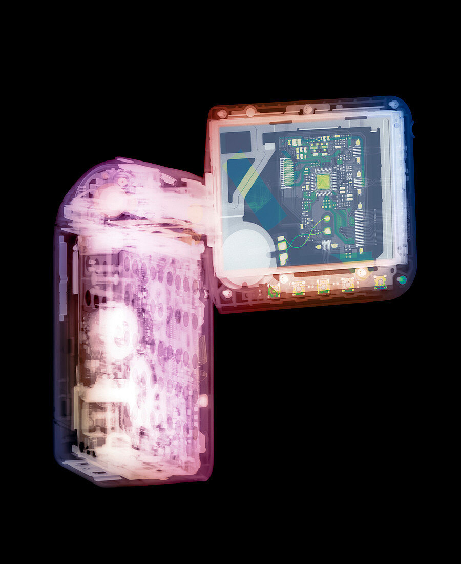 Camcorder,coloured X-ray