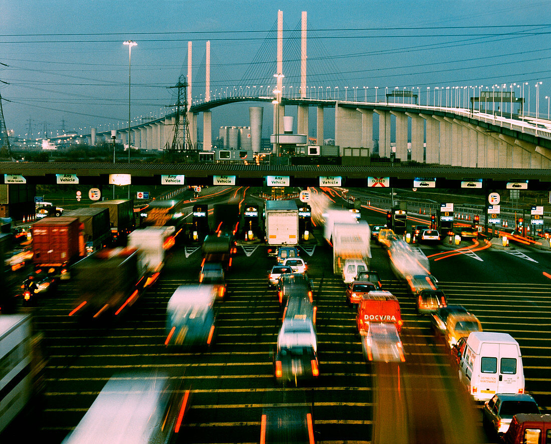 Motorway toll booths