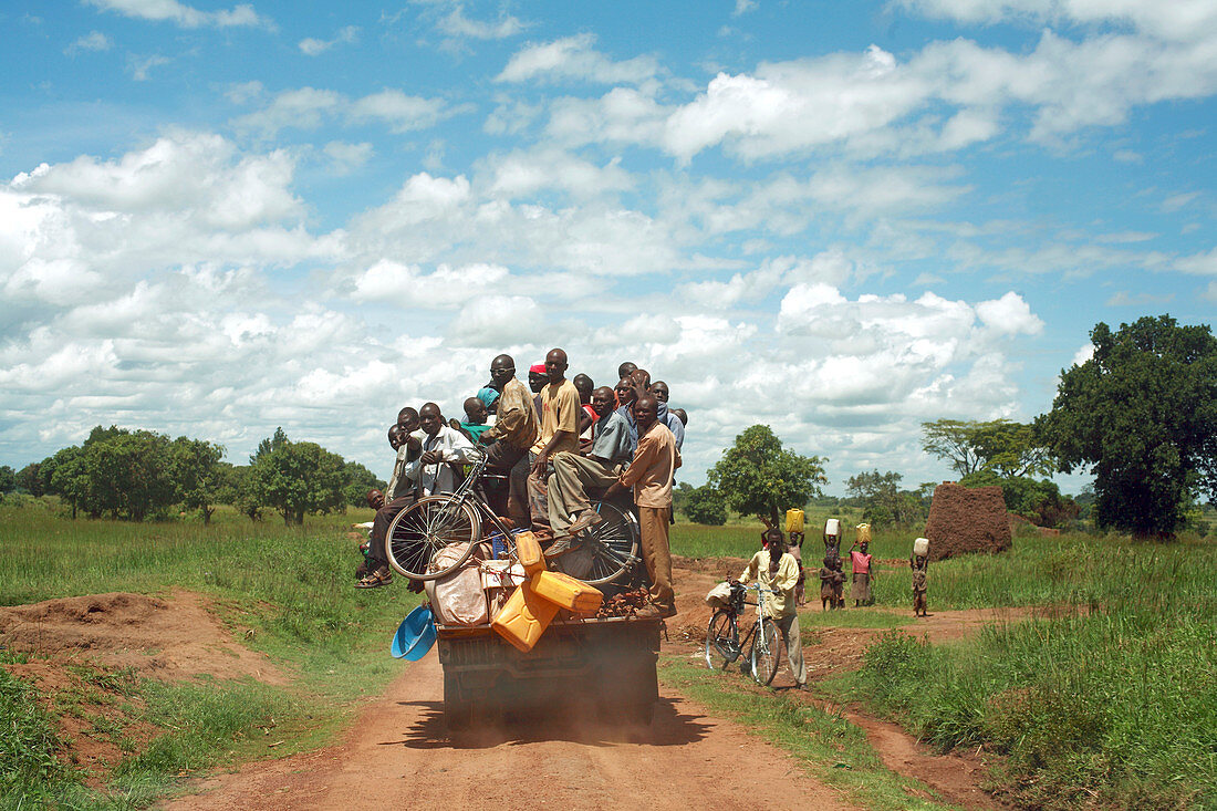 Crowded truck,Uganda