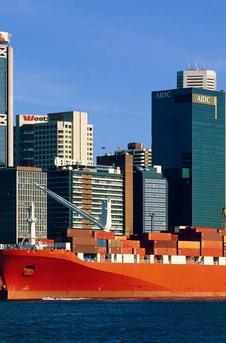 Shipping freight in Sydney harbour