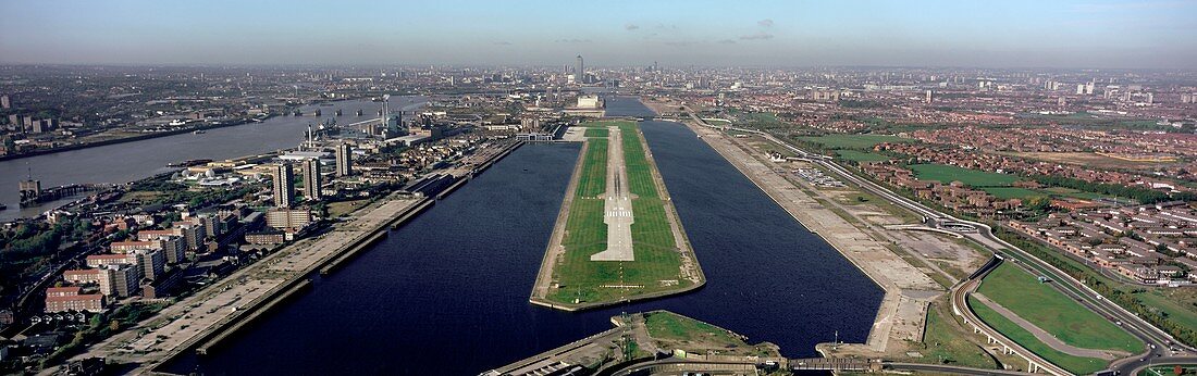 London City Airport,aerial photograph
