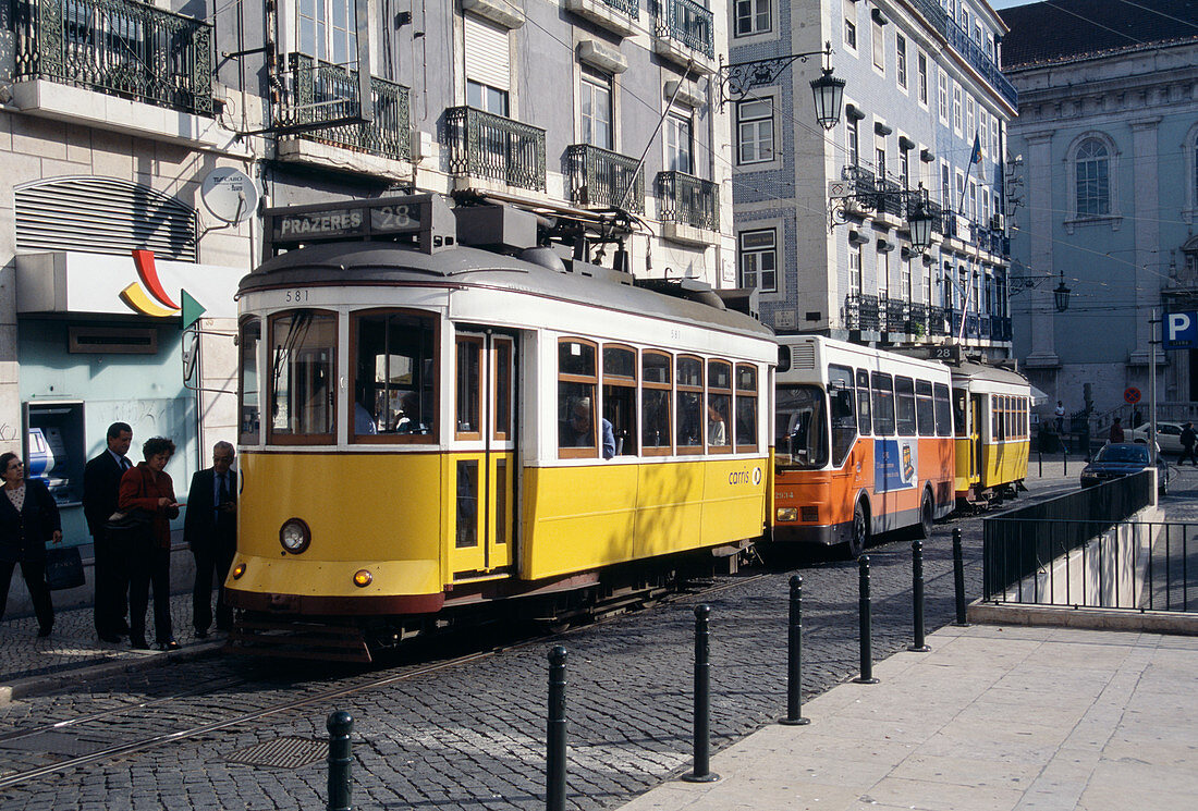 Trams and bus