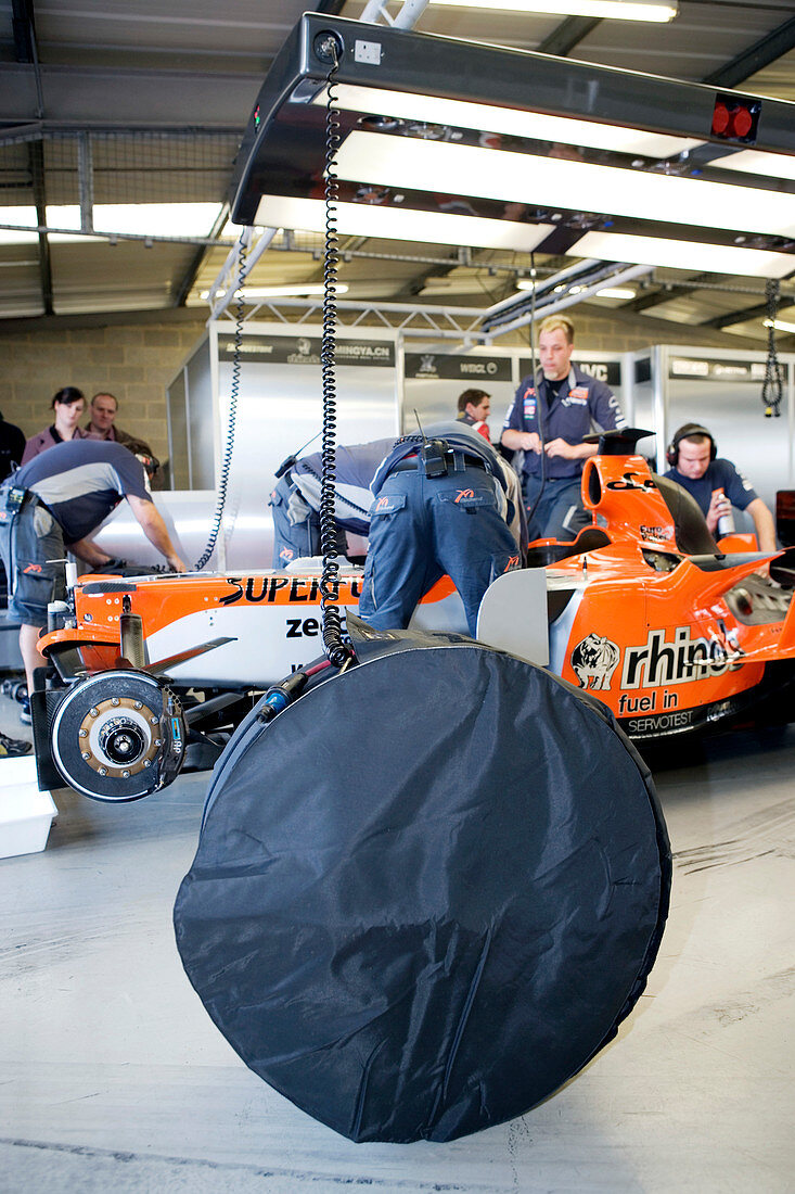 Formula One car preparation