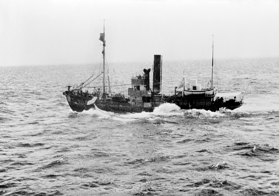 Whaling ship,mid-20th century