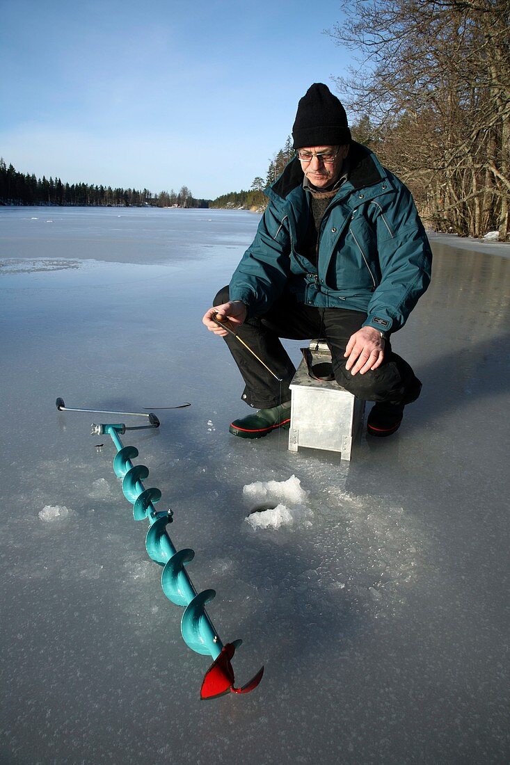 Ice fishing,Austria