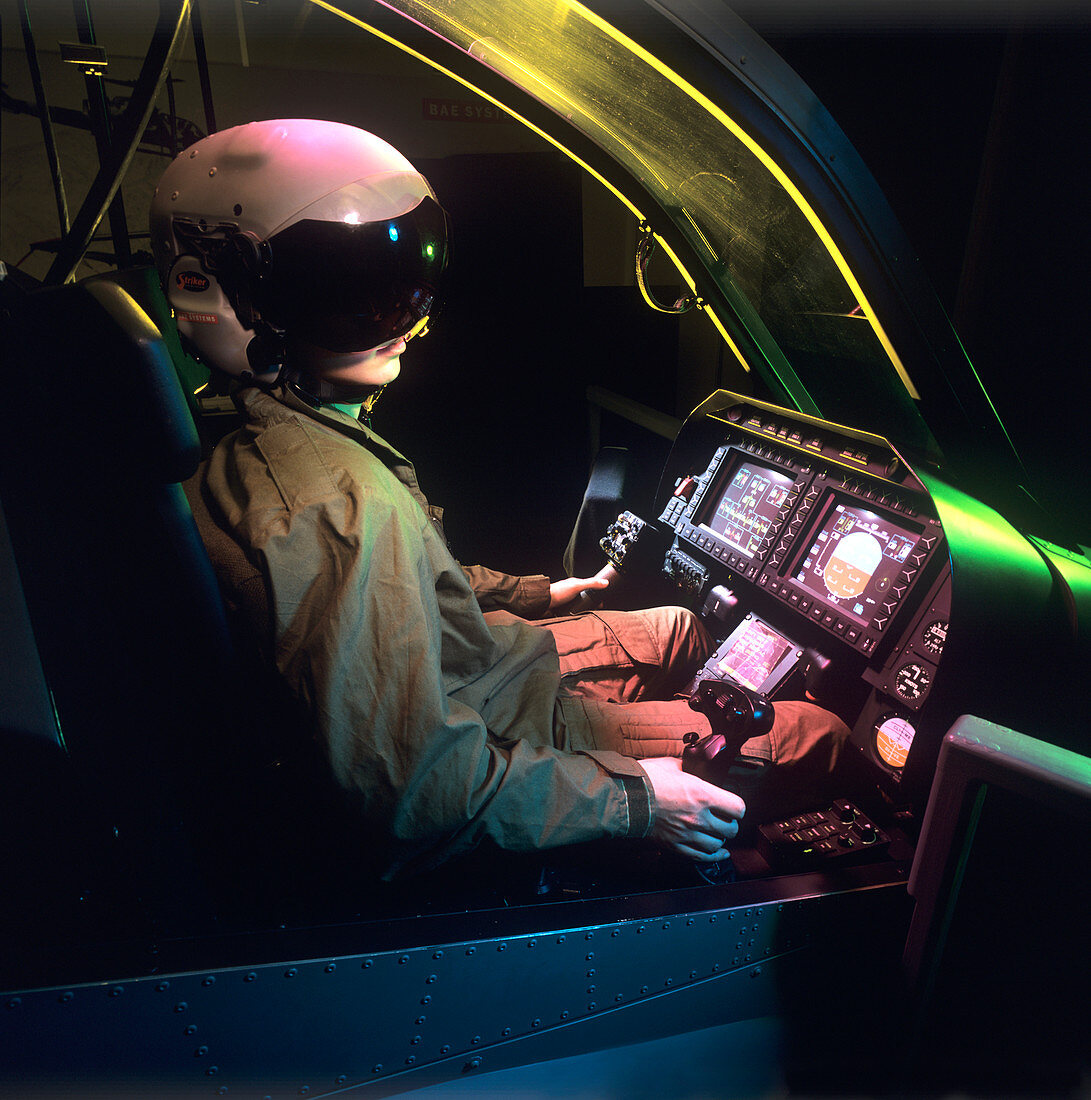 Head-up display pilot's helmet
