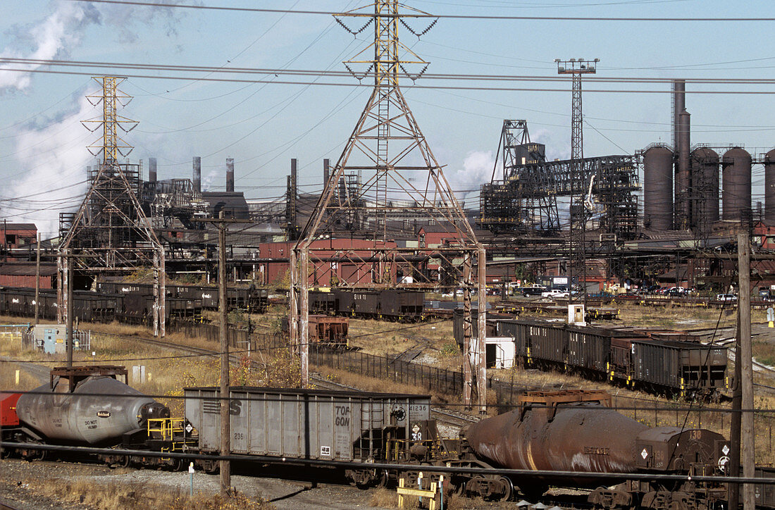 Steel works,Indiana,USA