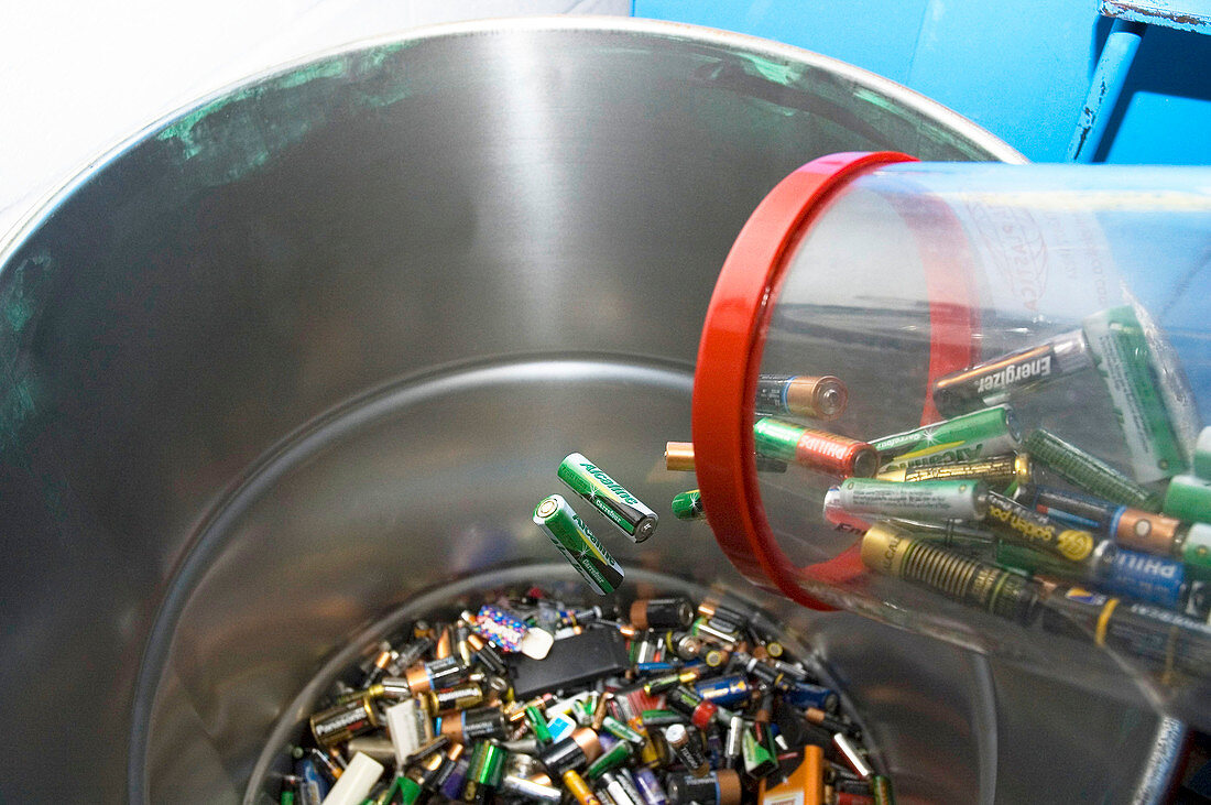 Recycling household batteries