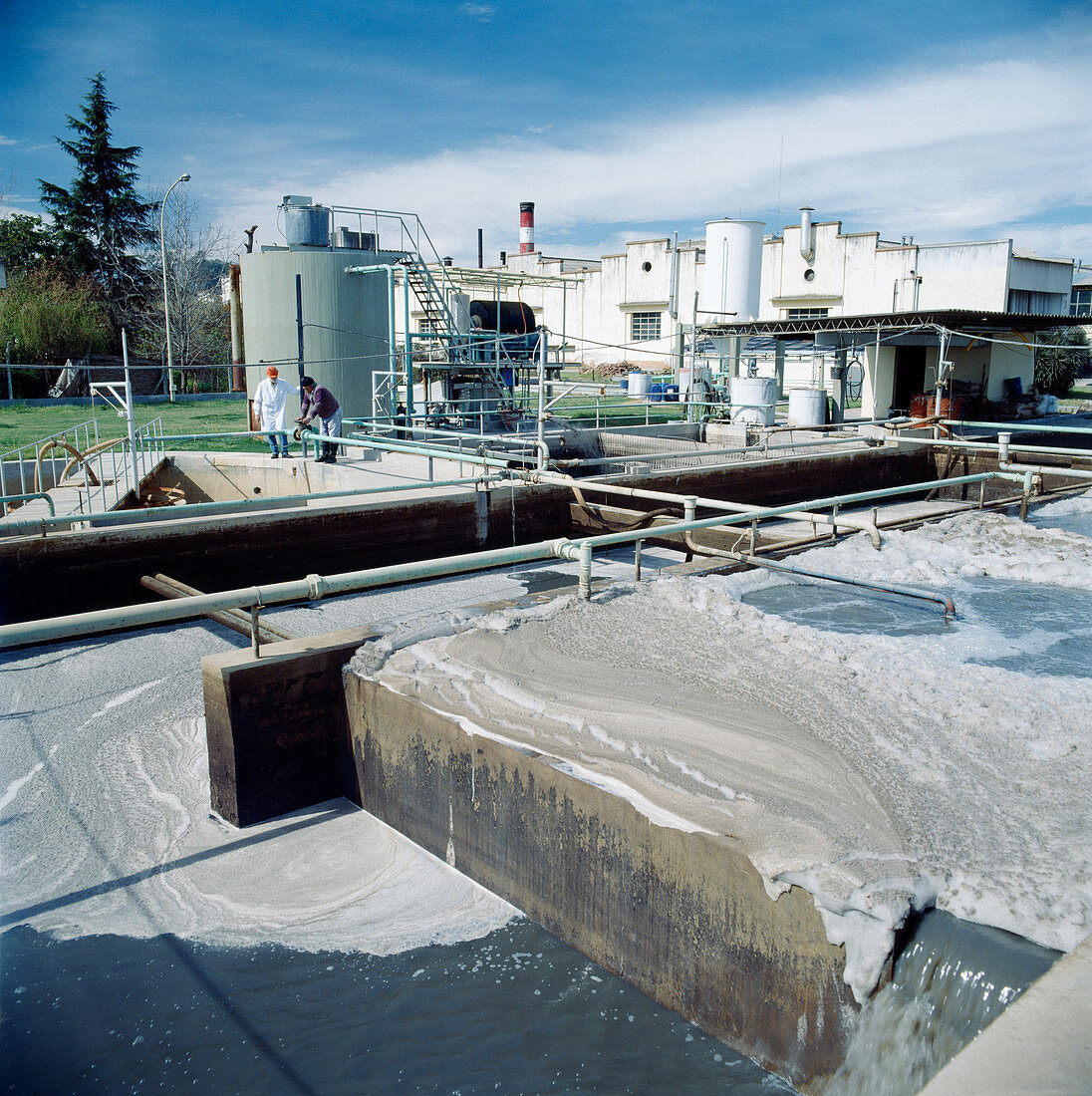 Industrial waste treatment plant