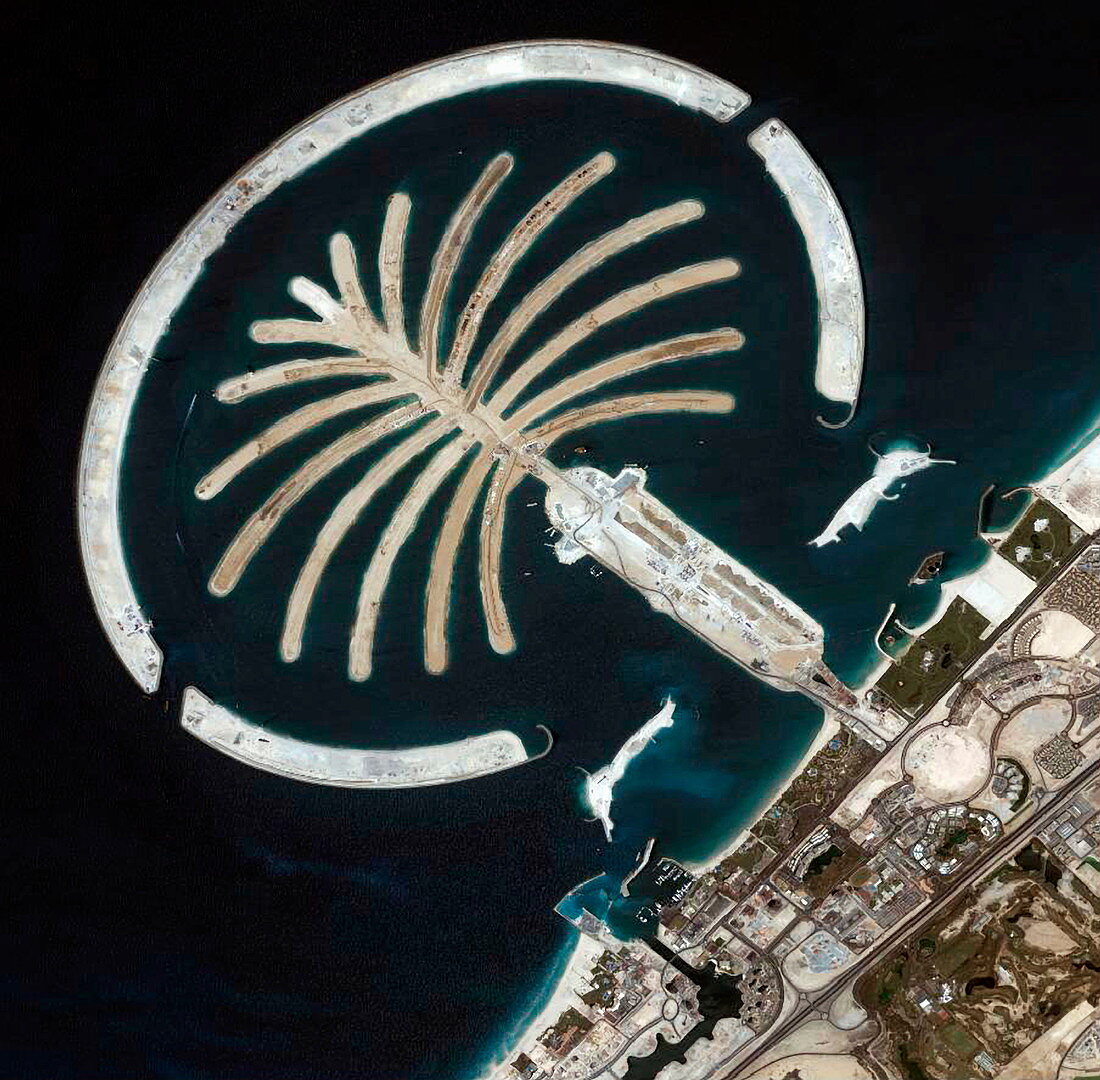 Palm Islands construction,Dubai
