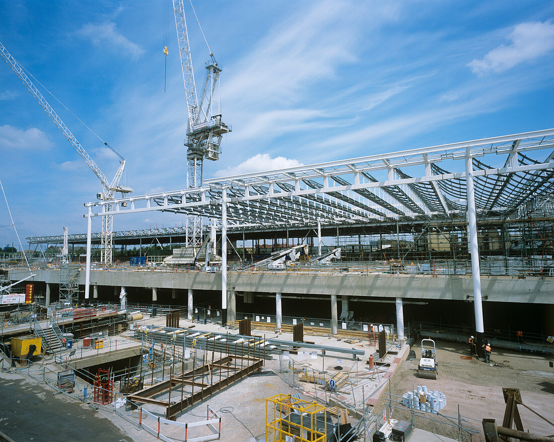 St Pancras construction site
