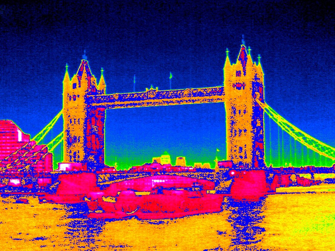 Tower Bridge,UK,thermogram