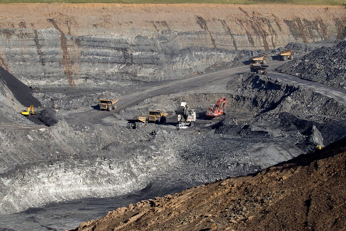Opencast coal mine,Northumberland