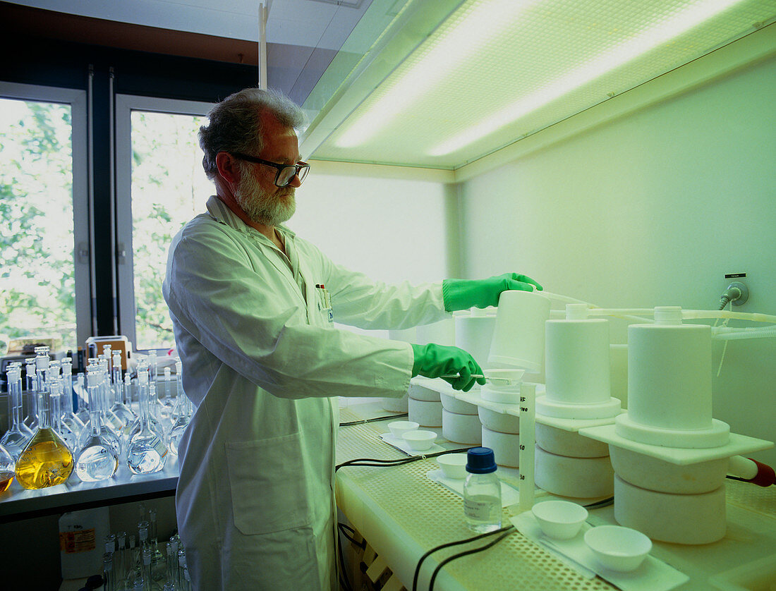 Chemist working in a laboratory