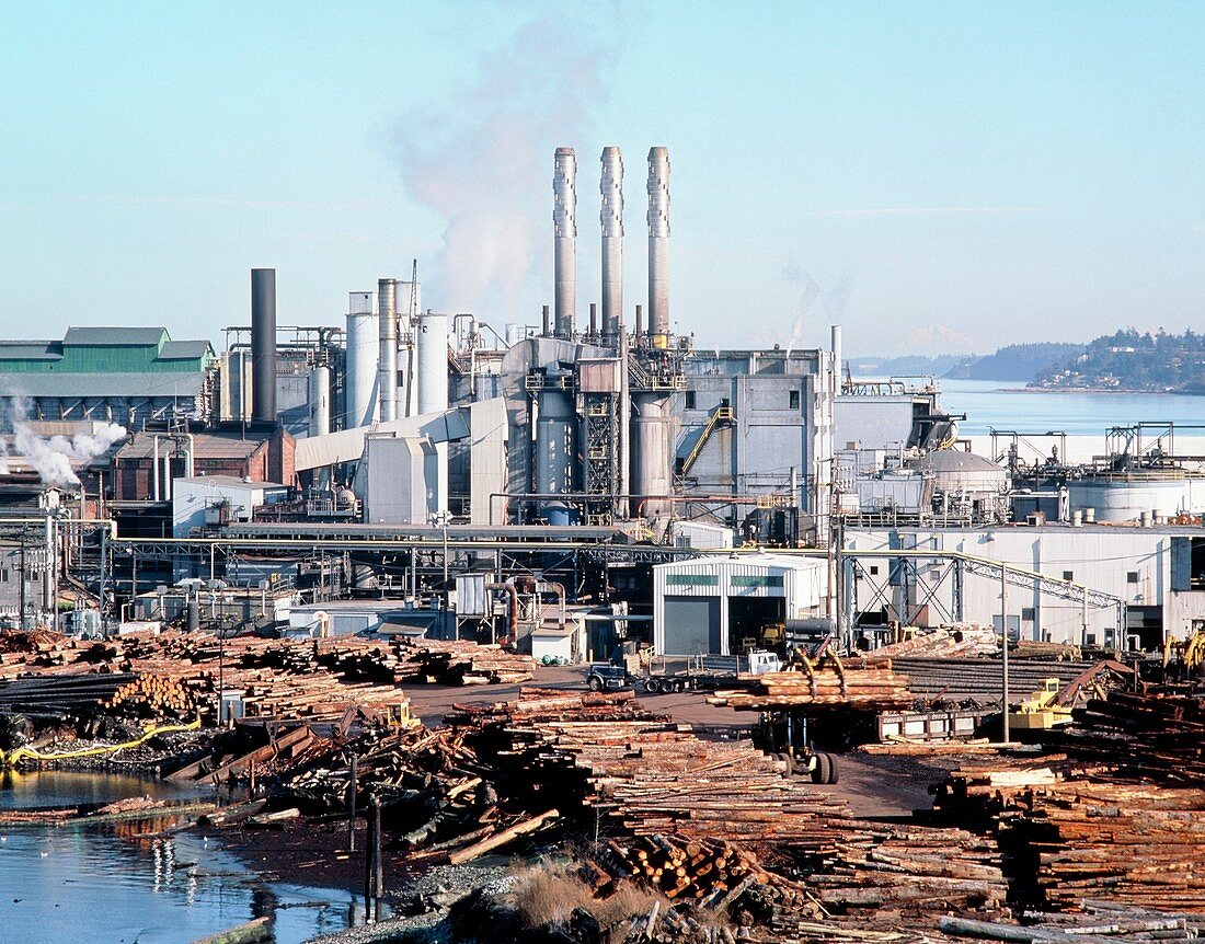 Timber processing plant,Port Angeles