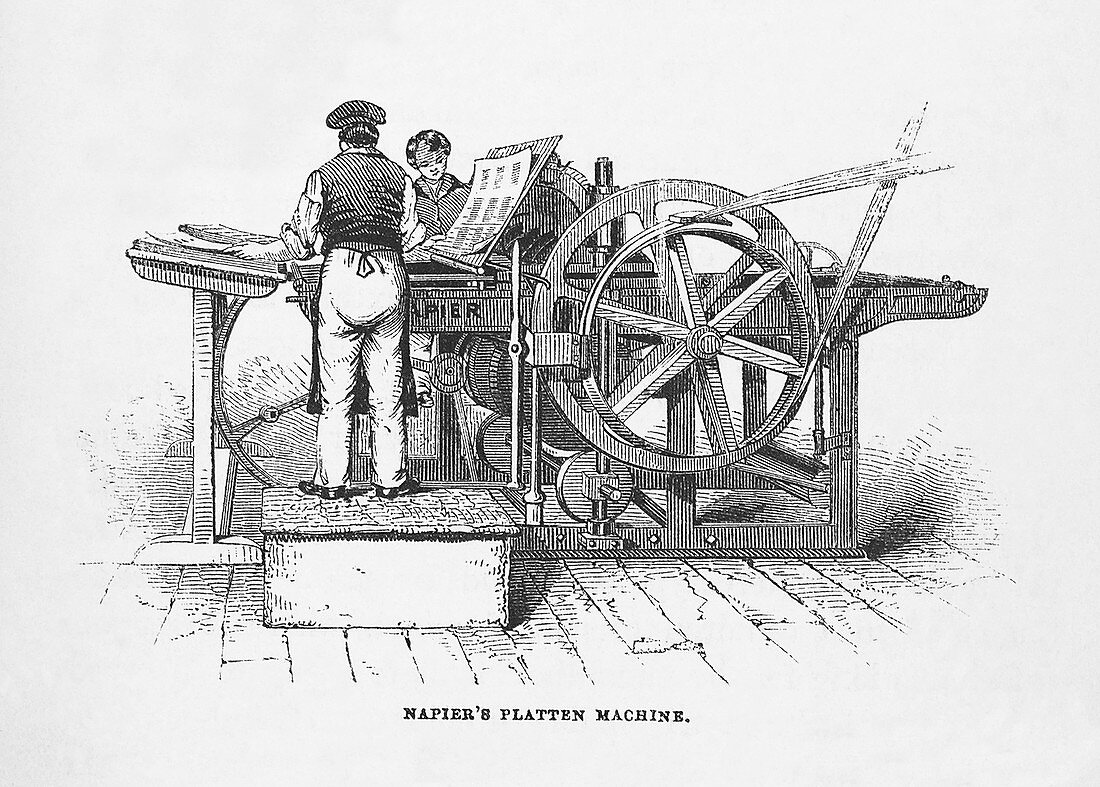 Napier's printing machine