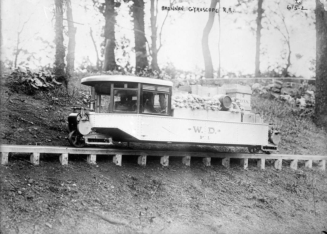 Brennan Gyro-Monorail,1909