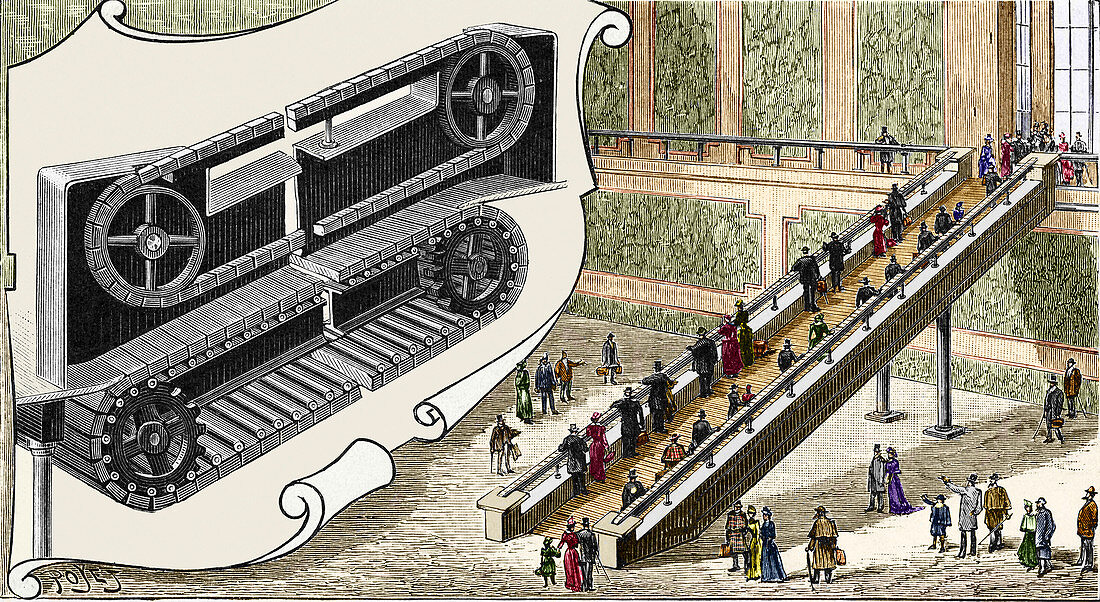 Early escalator,1894