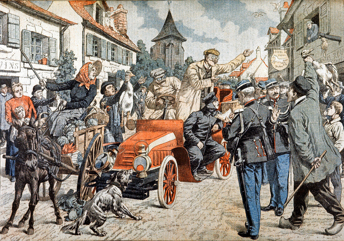 Automobile accident,1904