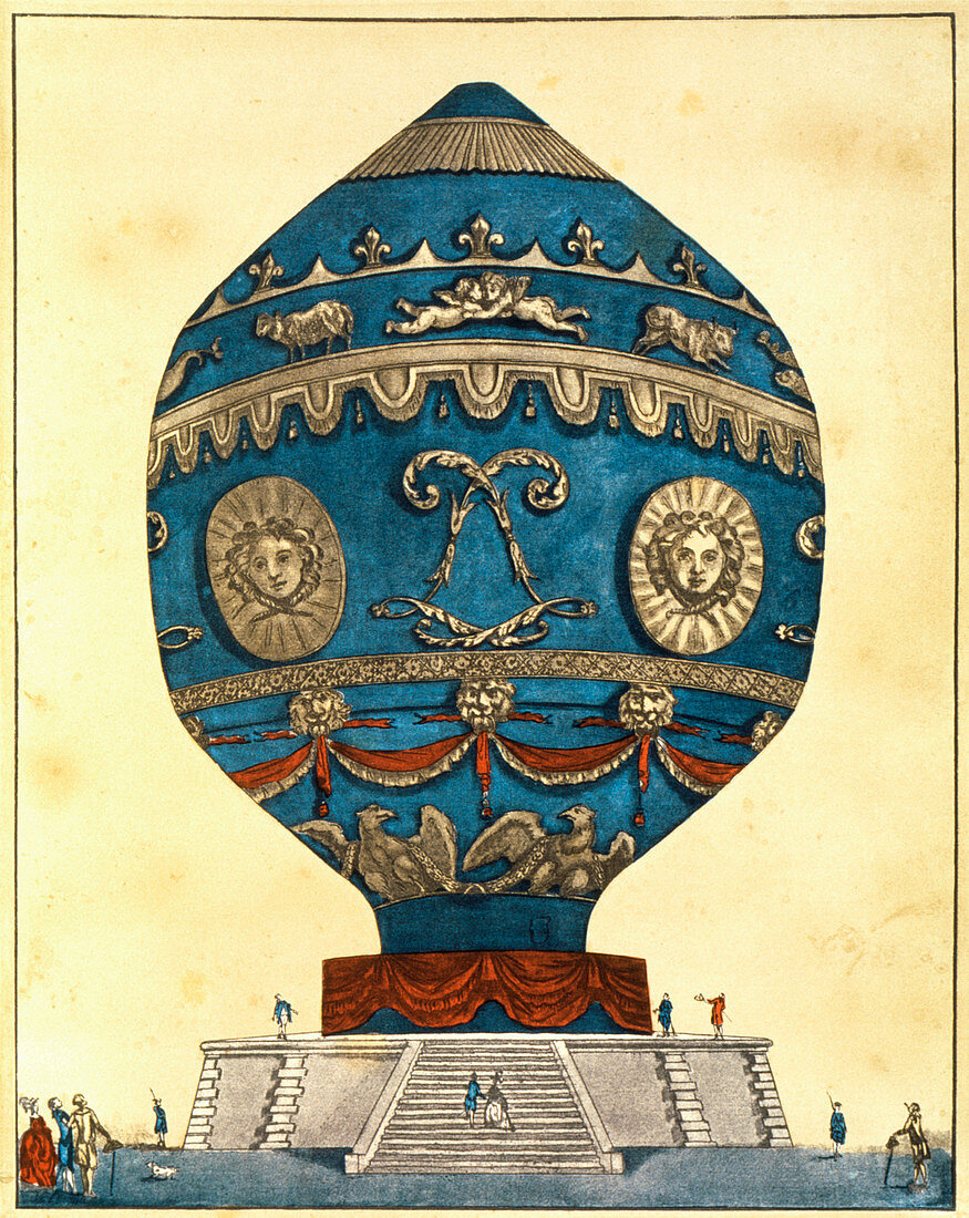 First manned balloon