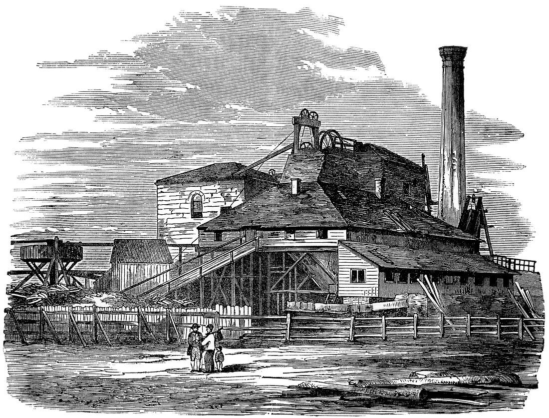 Harton Colliery,19th century coal mine