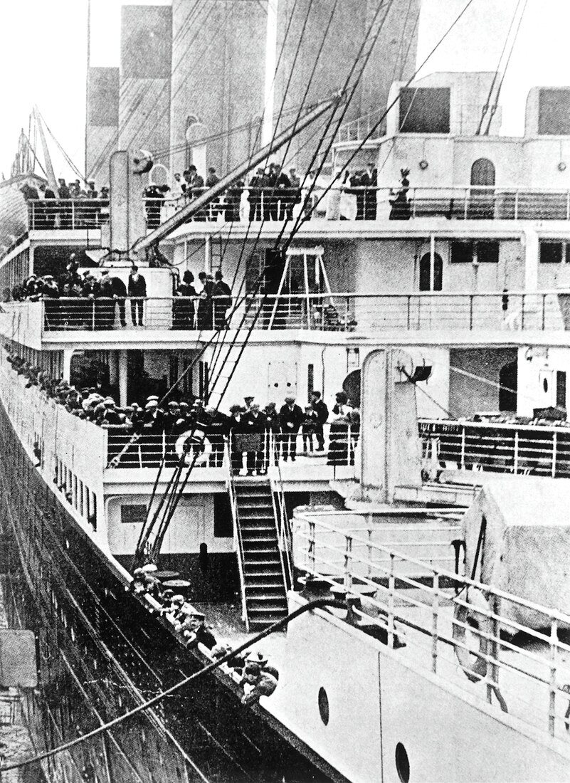 Four decks from the Titanic's sister ship