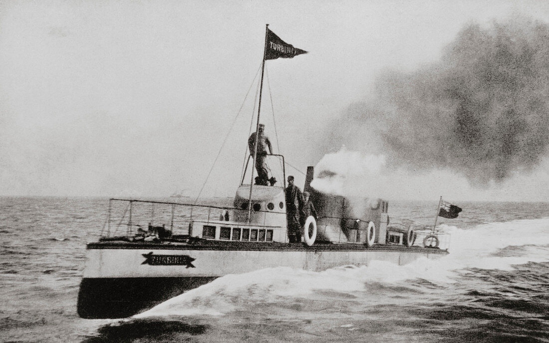 Turbinia the first turbine-powered boat