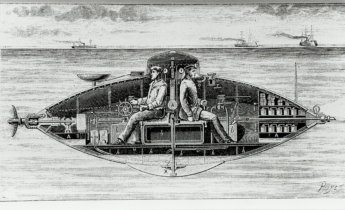 First electric submarine