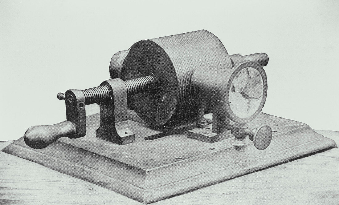 Edison's first cylindrical phonograph