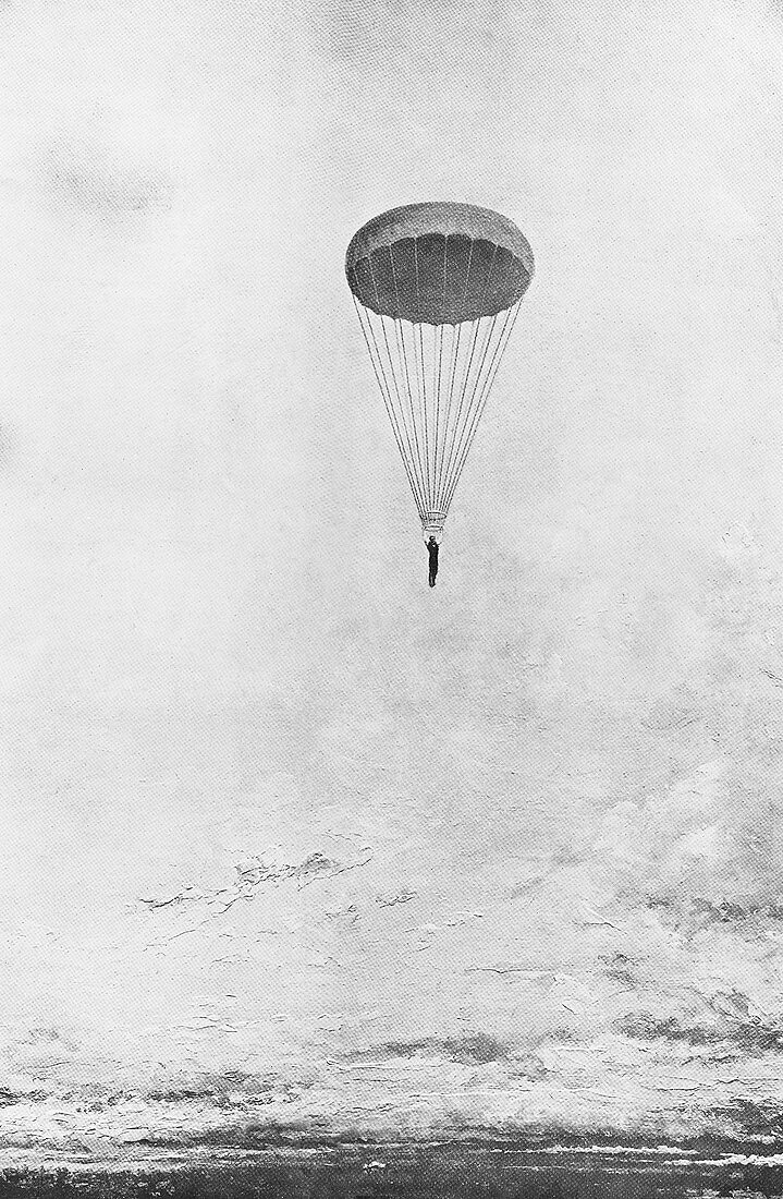 Parachute descent