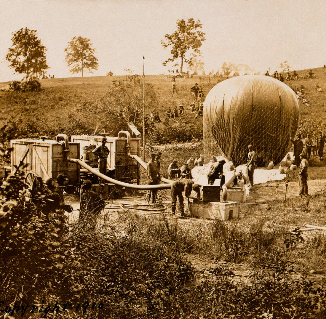 US Civil War observation balloon