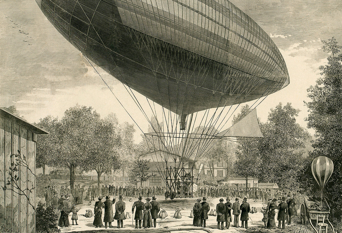 Tissandier electric airship,1883