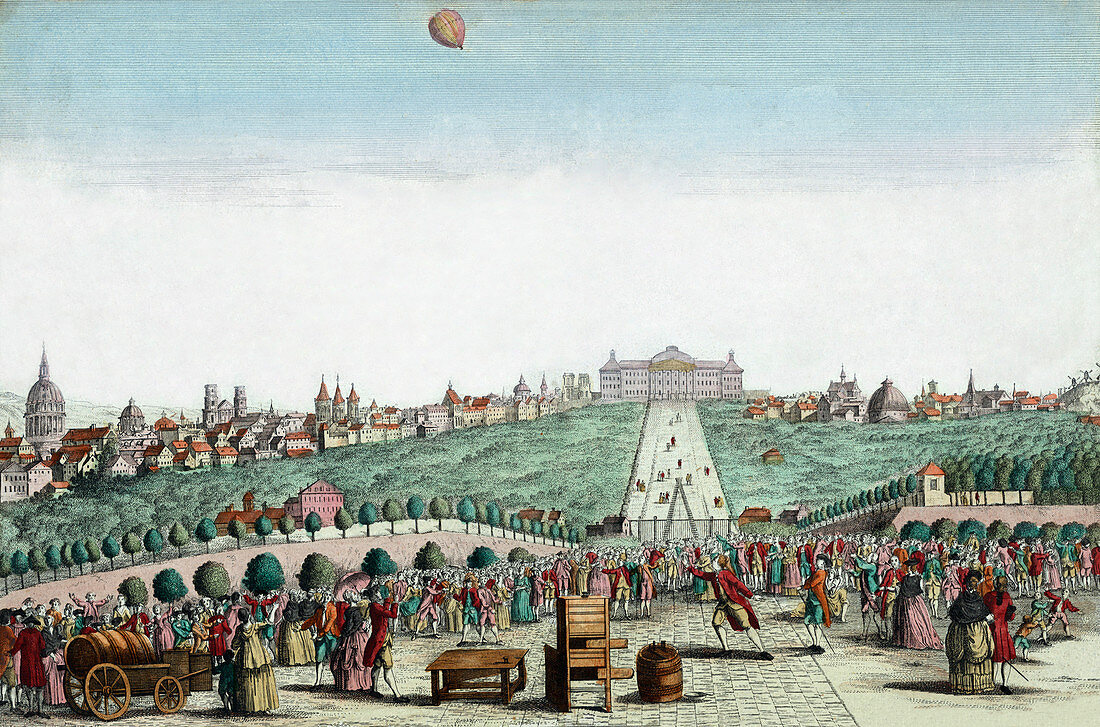 Hydrogen balloon experiment,1783