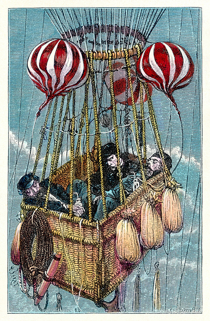 Zenith balloon ascent,1875