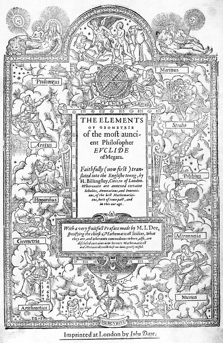 Frontispiece of Euclid's Elements
