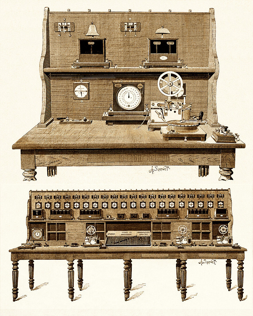 Morse telegraph stations