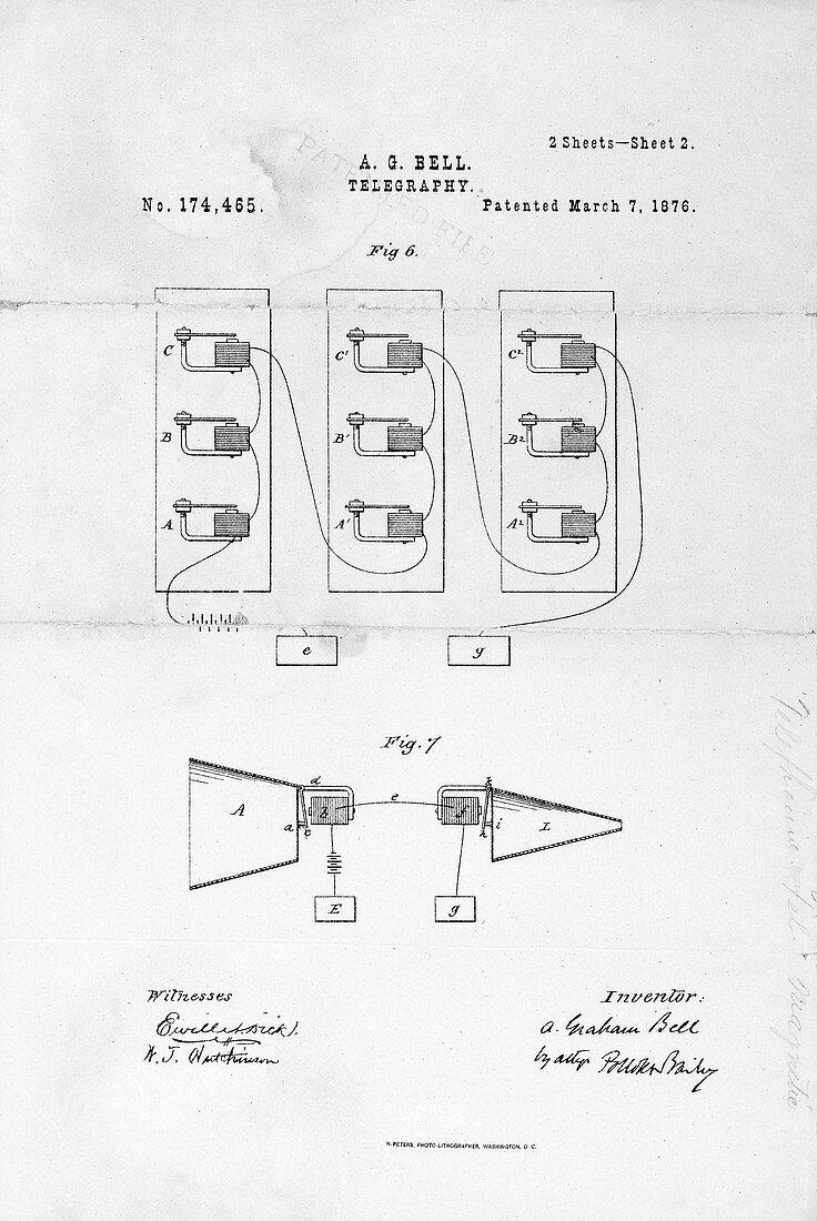Bell's telephone patent,1876