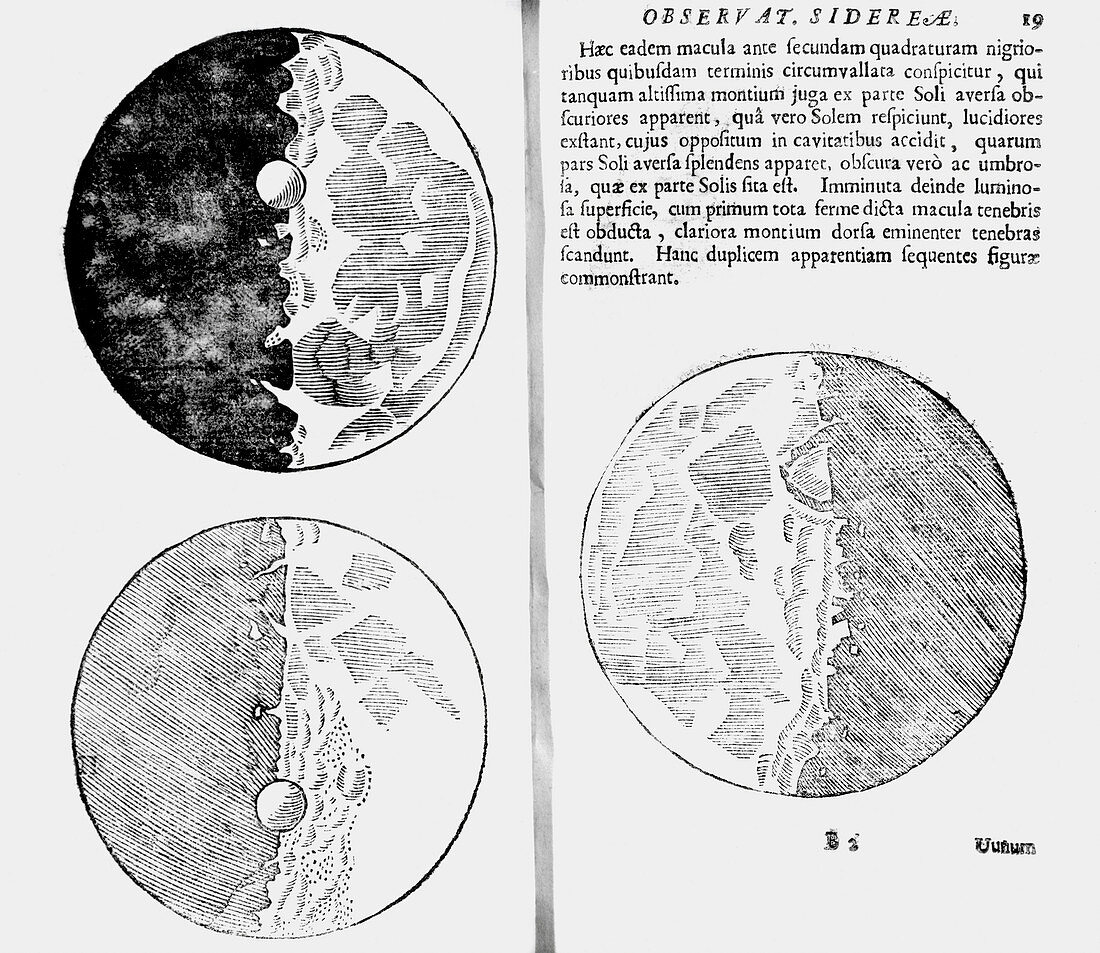 Galileo's Moon observations,1610