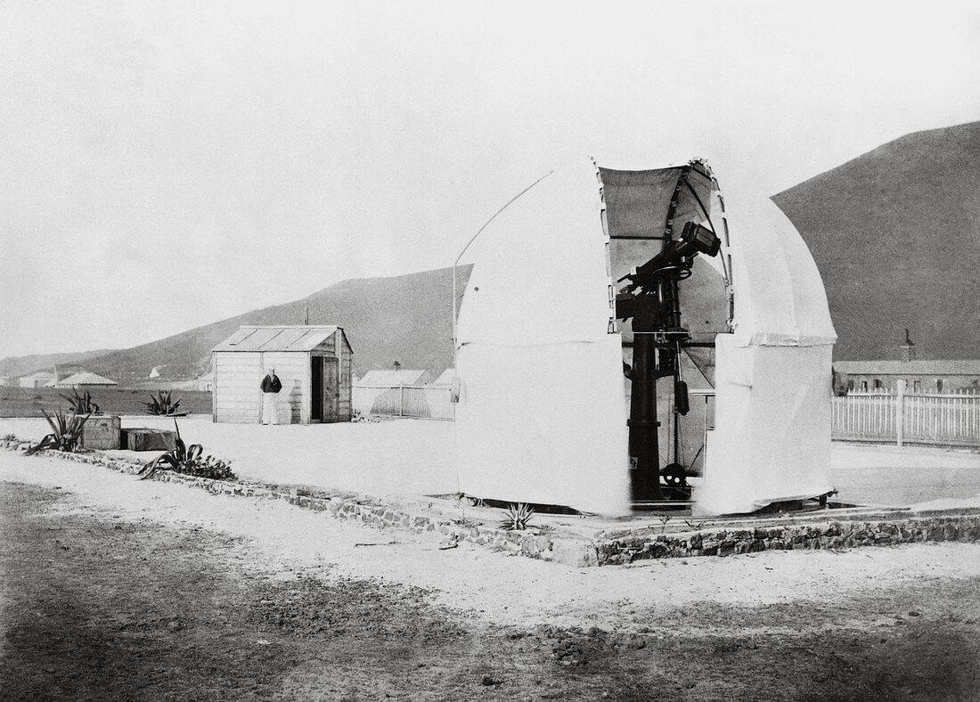 Mars astronomy,Ascension Island,1877