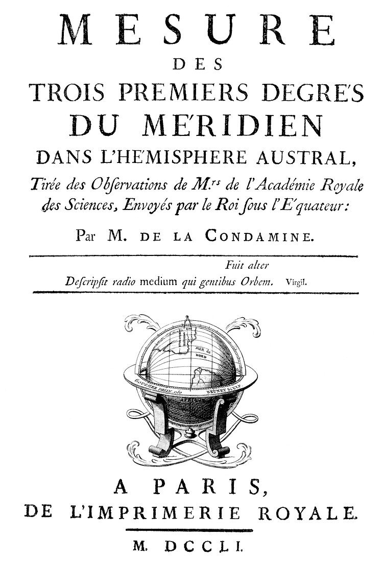 French survey expedition book,1751