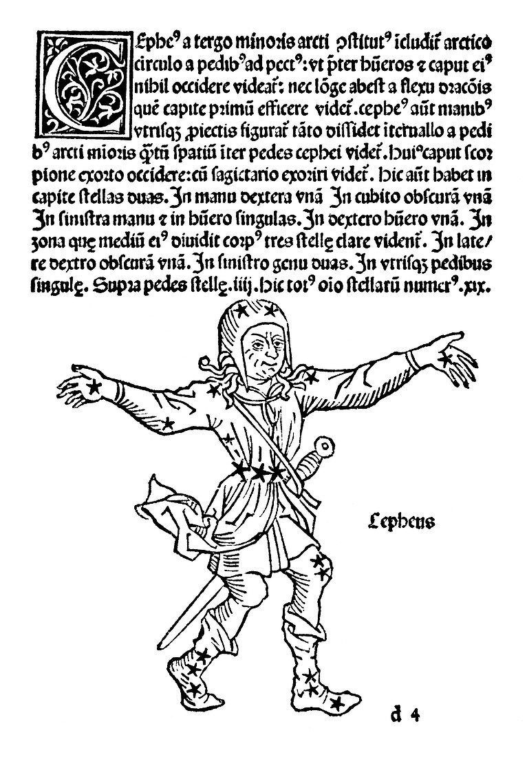 Cepheus constellation,1482
