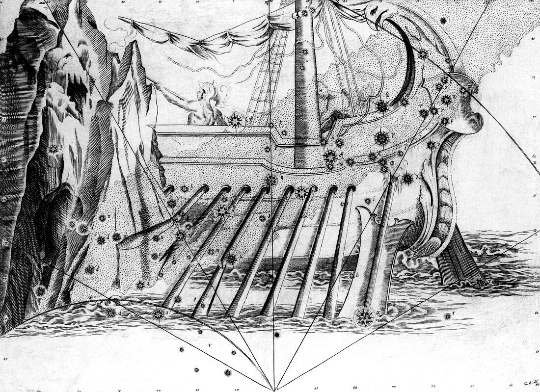 Argo Navis constellation,1603