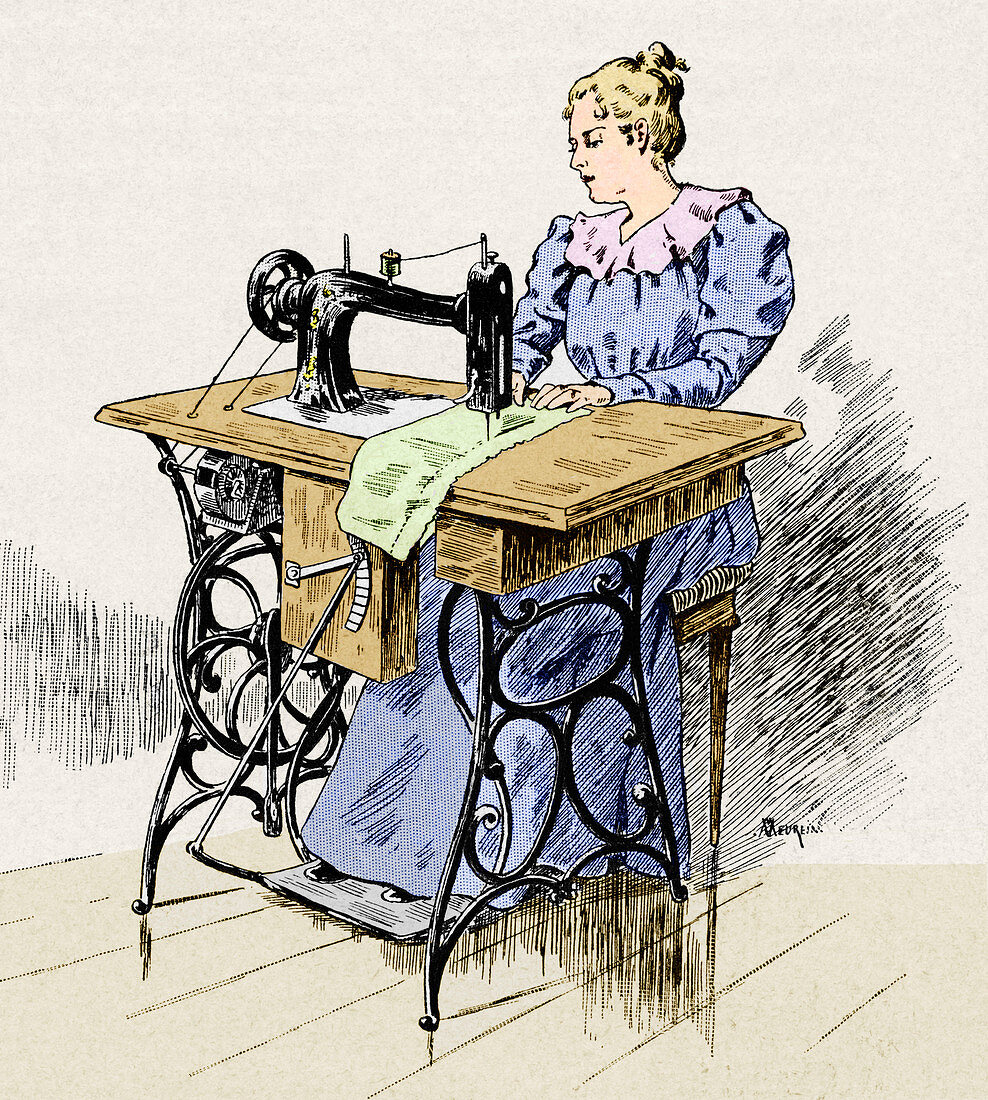 Electrical sewing machine,1900