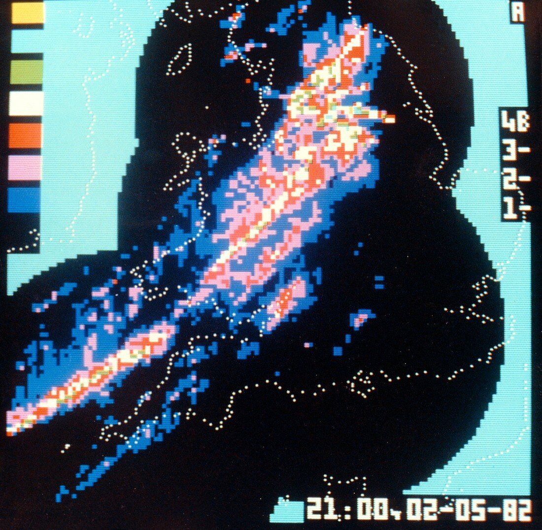 Weather radar display
