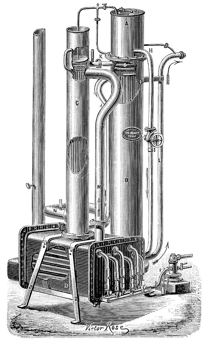 Pasteurising machine,19th century