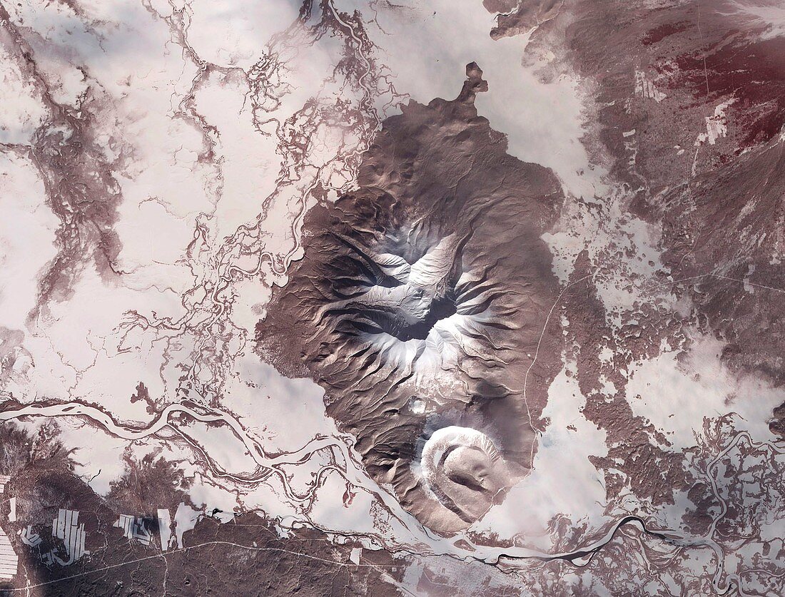 Kamchatka Peninsula,satellite image