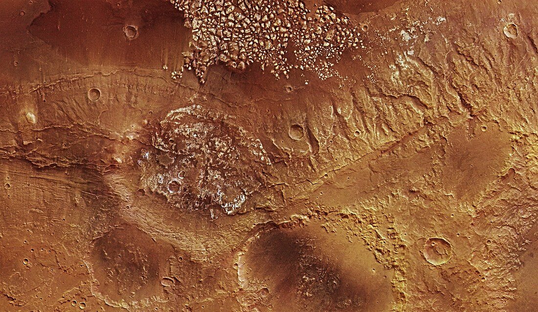 Magelhaens Crater,Mars Express image