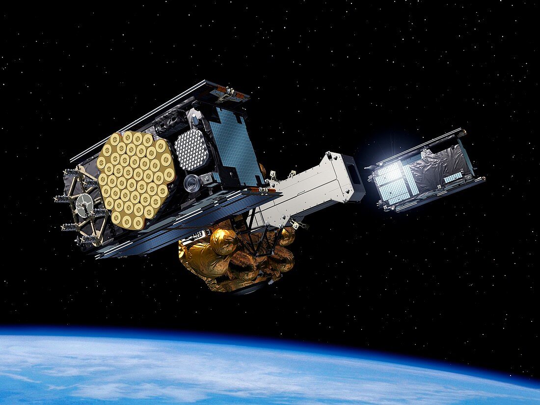 Galileo IOV satellite launch,artwork