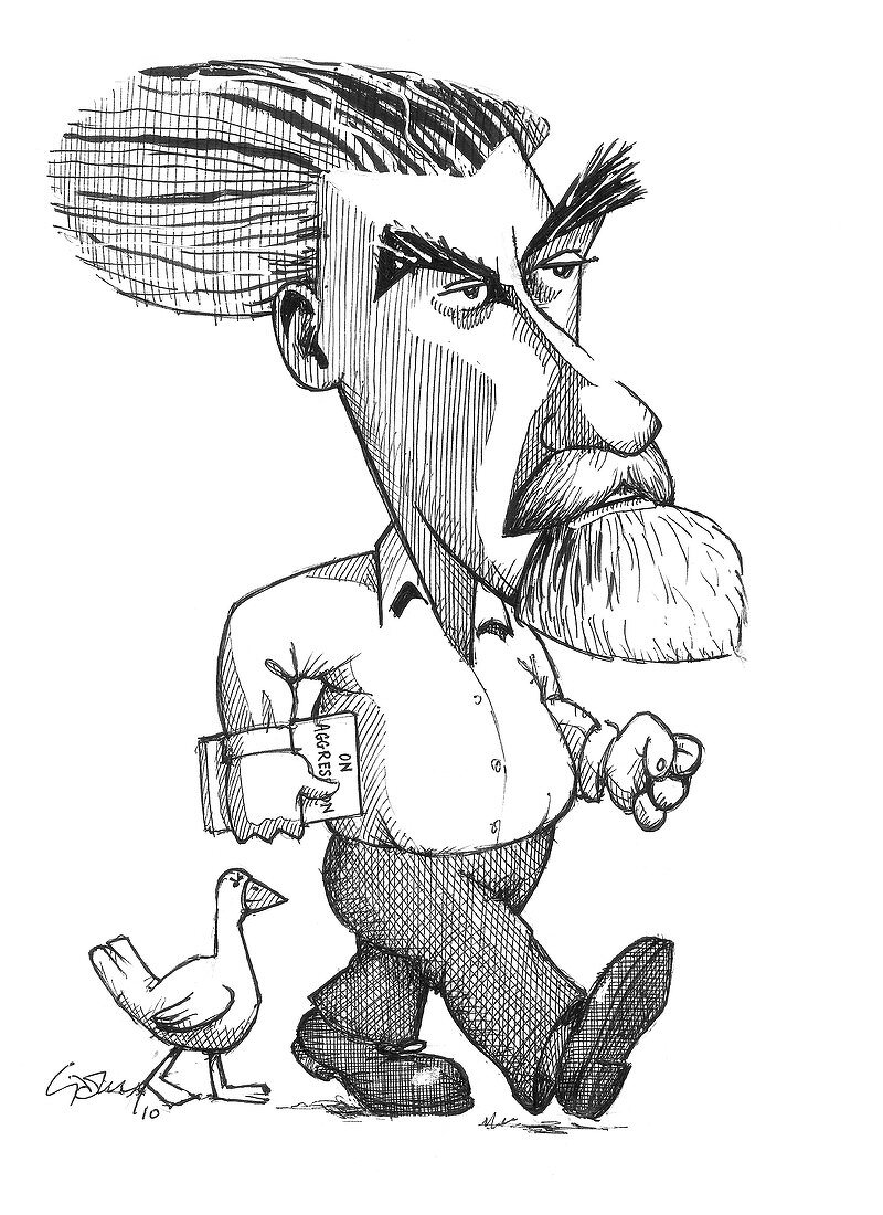 Konrad Lorenz,caricature